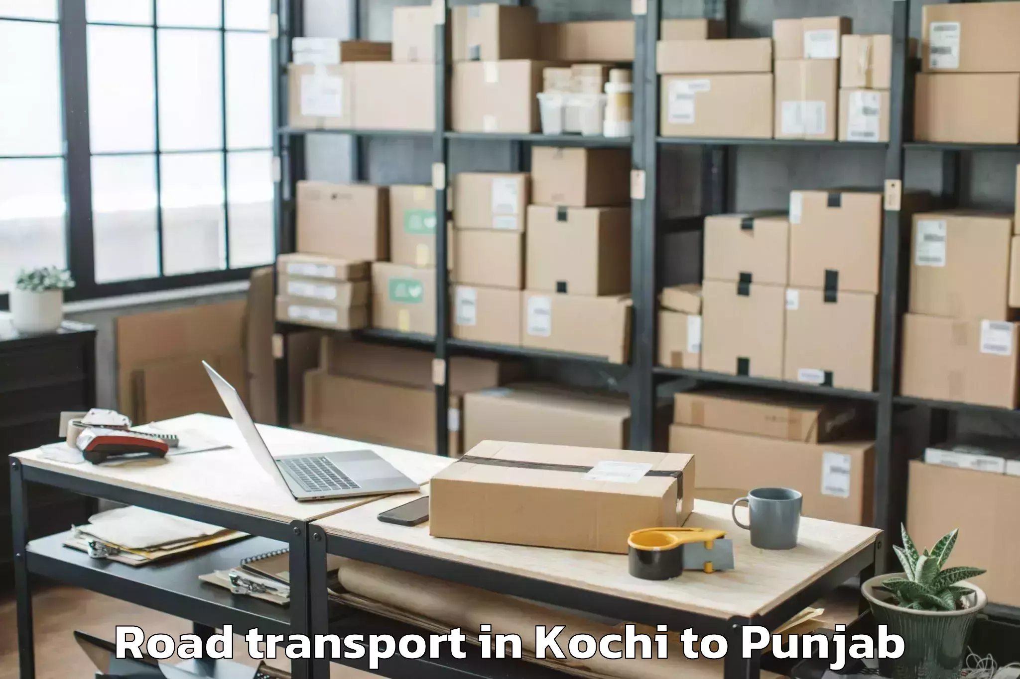 Book Kochi to Begowal Road Transport Online